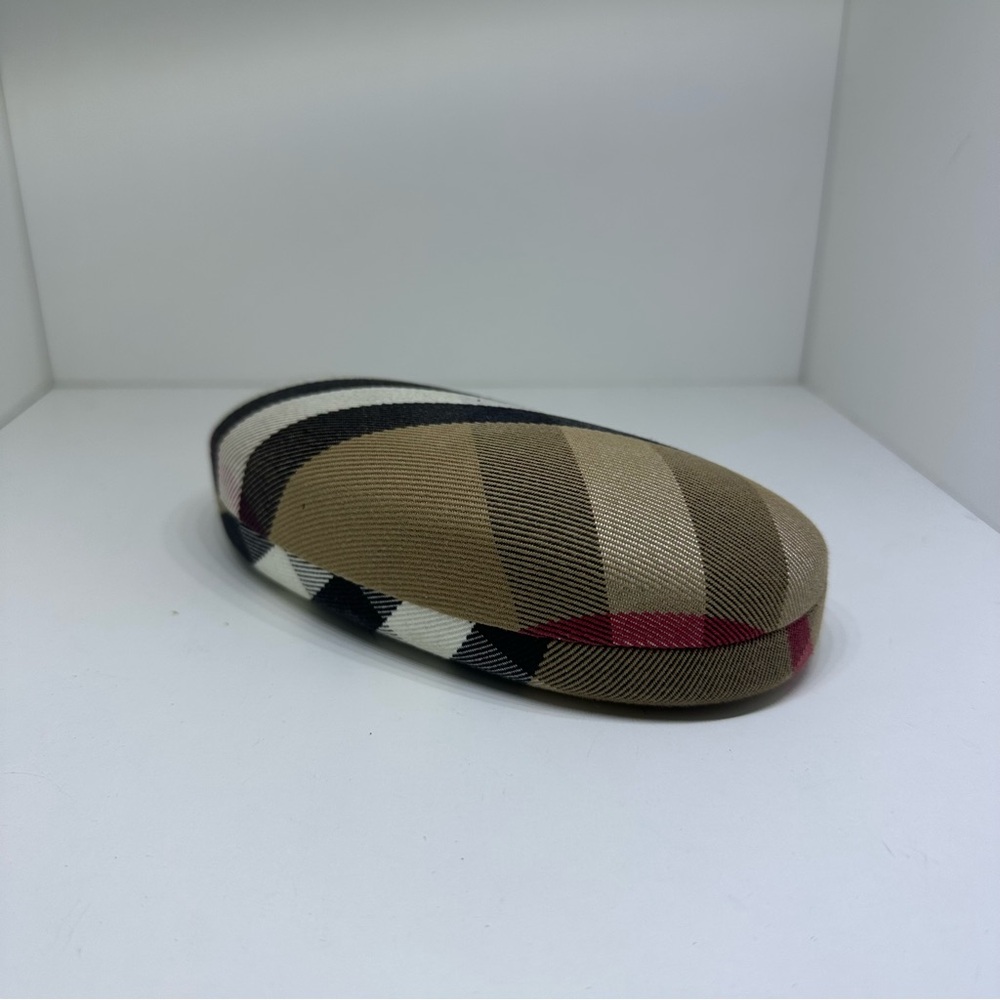 BURBERRY Tan and Black Checkered Glass Case (authentic)